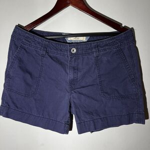 LEVI'S  Navy Blue Denim Shorts Women's Size 10 Chino Zip 100% cotton